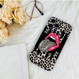 iPhone 13 Rolling Stones Leopard Tongue Case
